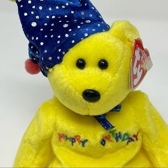Ty Beanie Baby Happy Birthday Yellow - Picture 2 of 8
